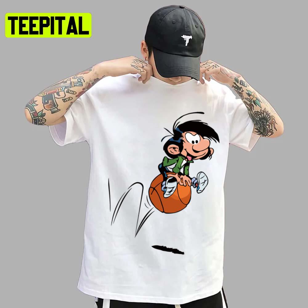 Petit Gastoon Sur Ballon Classique Gaston Lagaffe Unisex T-Shirt Petit Gastoon Sur Ballon Classique Gaston Lagaffe Unisex T-Shirt