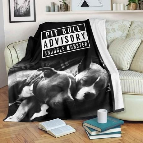 Pitbull Advisory Snuggle Monster Bestseller Fleece Blanket Throw Blanket Gift Pitbull Advisory Snuggle Monster Bestseller Fleece Blanket Throw Blanket Gift