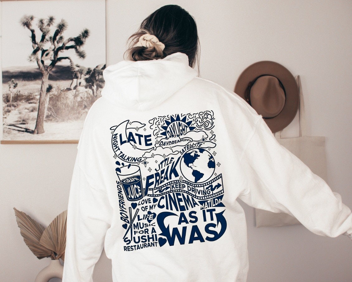 Playlist Words On Back Harry's House Hoodie Playlist Words On Back Harry's House Hoodie
