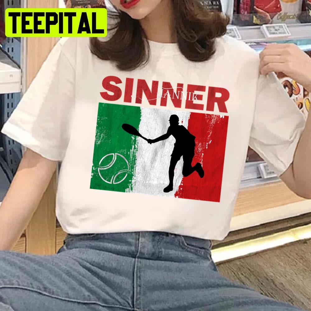 Pro Tennis Player Jannik Sinner Unisex T-Shirt Pro Tennis Player Jannik Sinner Unisex T-Shirt