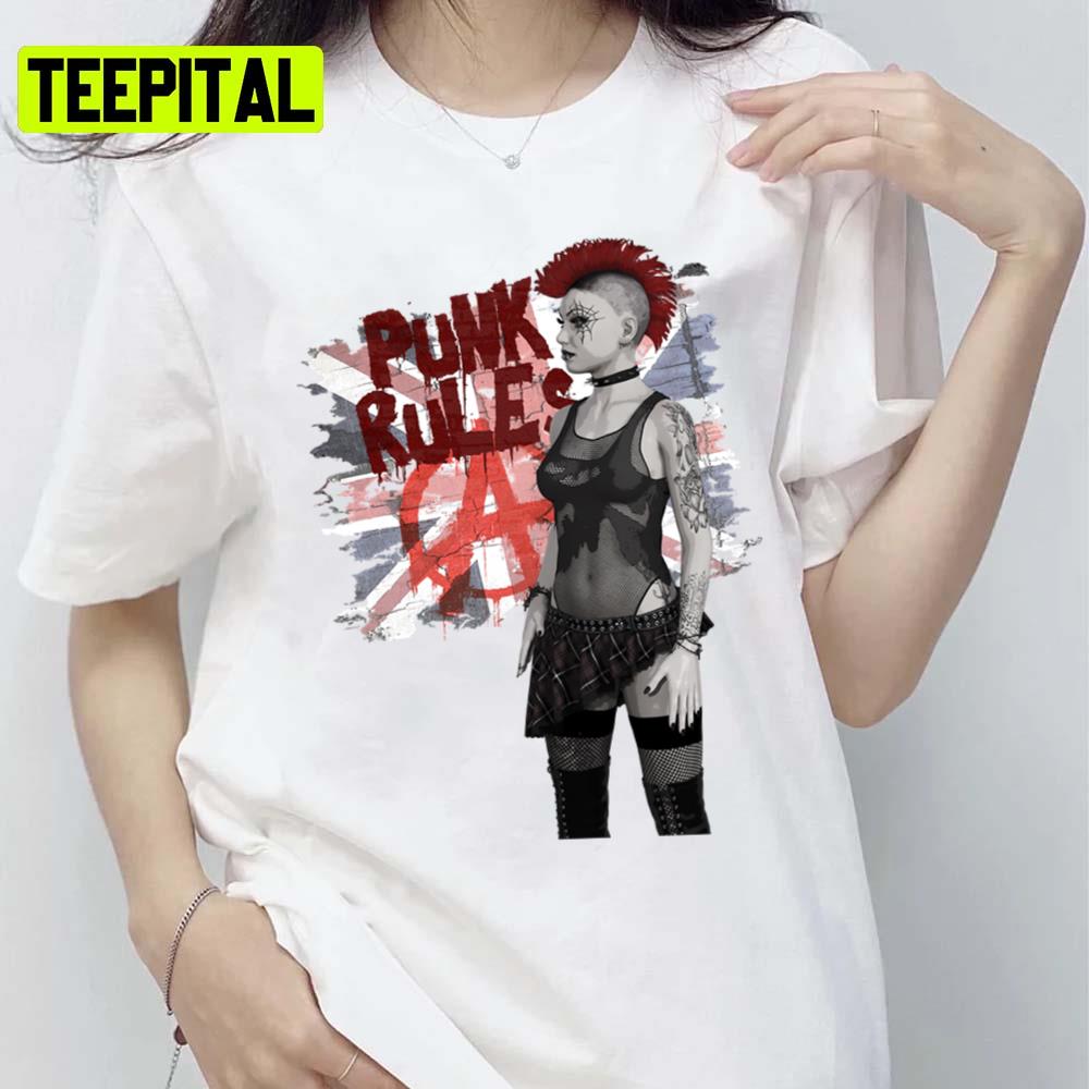 Punk Rules Punk Is Not Dead Unisex T-Shirt Punk Rules Punk Is Not Dead Unisex T-Shirt