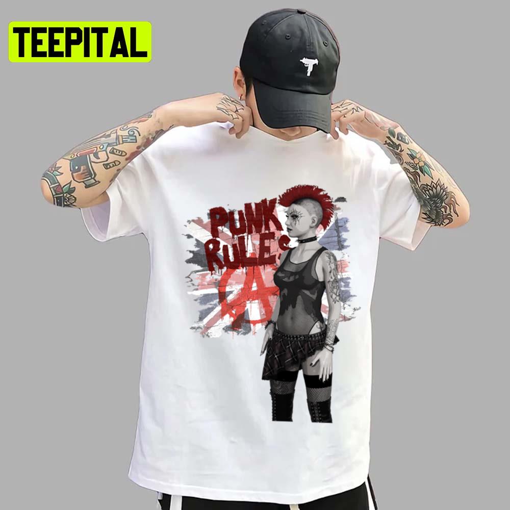 Punk Rules Punk Is Not Dead Unisex T-Shirt Punk Rules Punk Is Not Dead Unisex T-Shirt