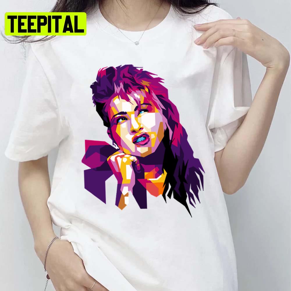 Purple Art Retro Vintage Cyndi Lauper Unisex T-Shirt Purple Art Retro Vintage Cyndi Lauper Unisex T-Shirt