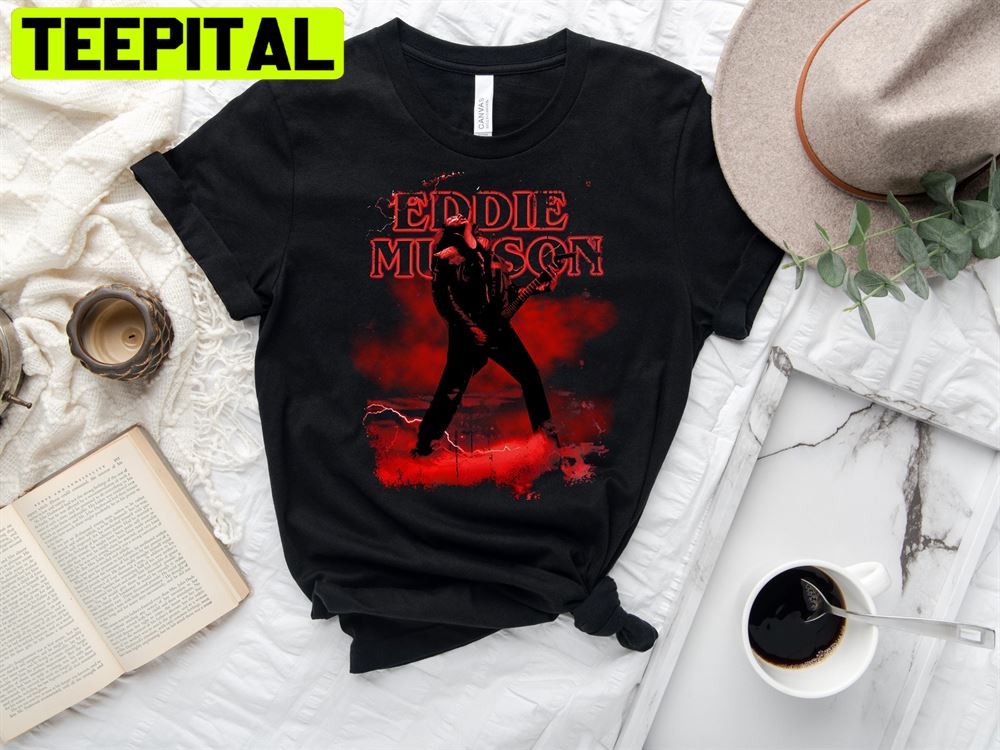 Red Style Eddie Munson Guitar Trending Unisex T-Shirt Red Style Eddie Munson Guitar Trending Unisex T-Shirt
