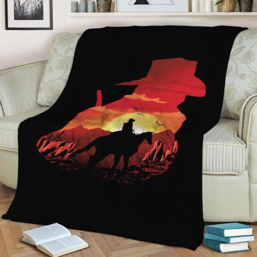 Red Sunset Fleece Blanket Throw Blanket Gift Red Sunset Fleece Blanket Throw Blanket Gift
