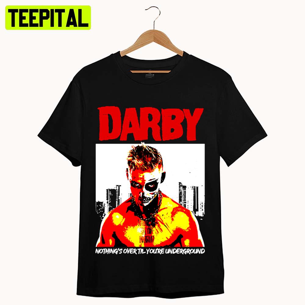 Red Text Design Darby Underground Wwe Wrestling Unisex T-Shirt Red Text Design Darby Underground Wwe Wrestling Unisex T-Shirt