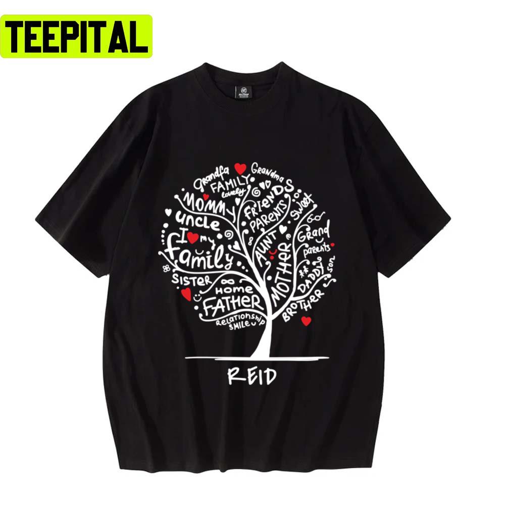 Reid Funny Family Tree Unisex T-Shirt Reid Funny Family Tree Unisex T-Shirt