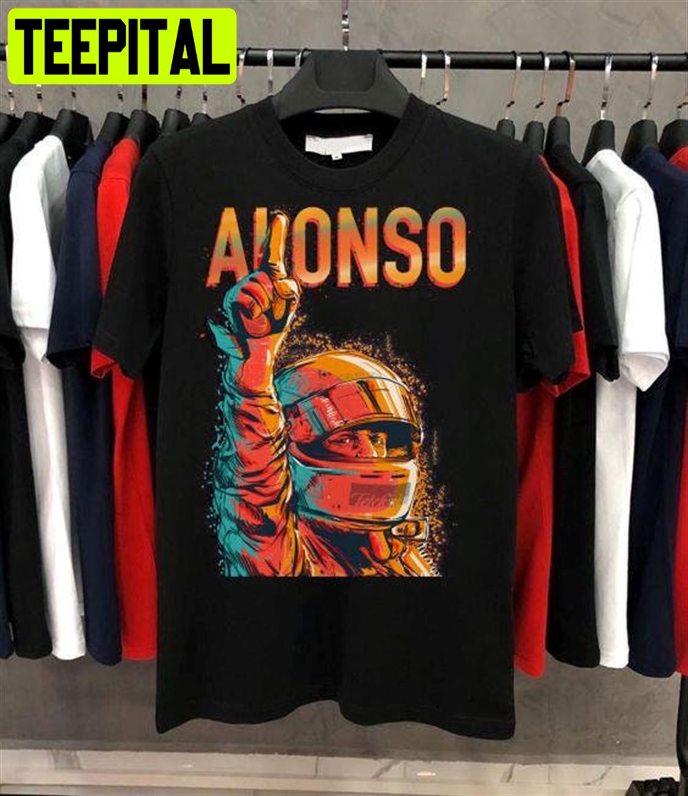 Retro Fernando Alonso Formula 1 Racing Cars Unisex T-Shirt Retro Fernando Alonso Formula 1 Racing Cars Unisex T-Shirt