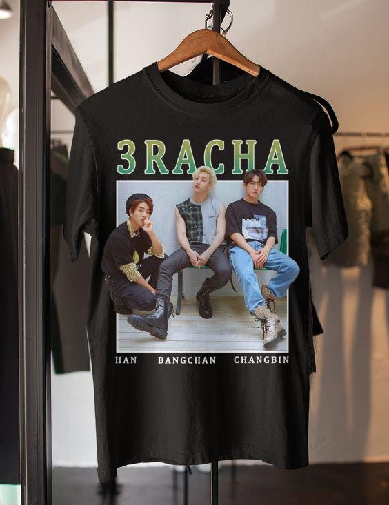 Retro Style Hyunjin Seungmin Bang Chan Racha Stray Kids T-Shirt Retro Style Hyunjin Seungmin Bang Chan Racha Stray Kids T-Shirt