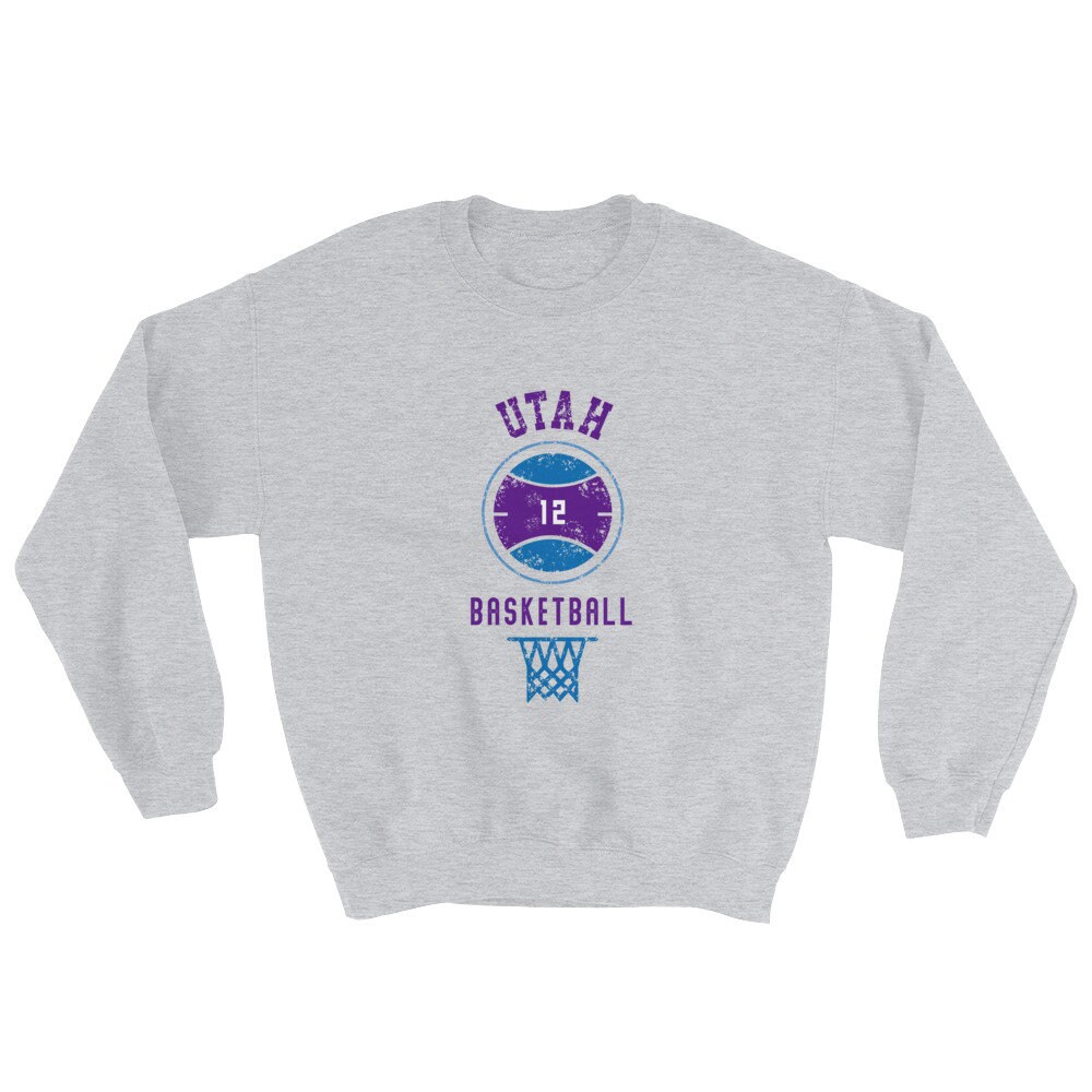 Retro Utah Basketball Unisex Sweatshirt Retro Utah Basketball Unisex Sweatshirt