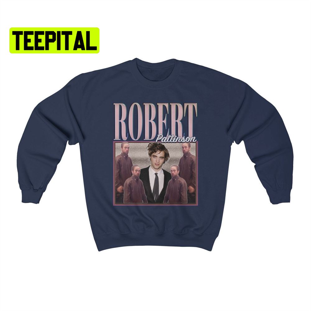 Robert Pattinson Meme Tracksuit Retro Vintage Art Unisex Sweatshirt Robert Pattinson Meme Tracksuit Retro Vintage Art Unisex Sweatshirt
