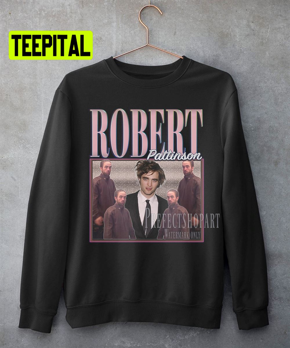 Robert Pattinson Meme Tracksuit Retro Vintage Art Unisex Sweatshirt Robert Pattinson Meme Tracksuit Retro Vintage Art Unisex Sweatshirt