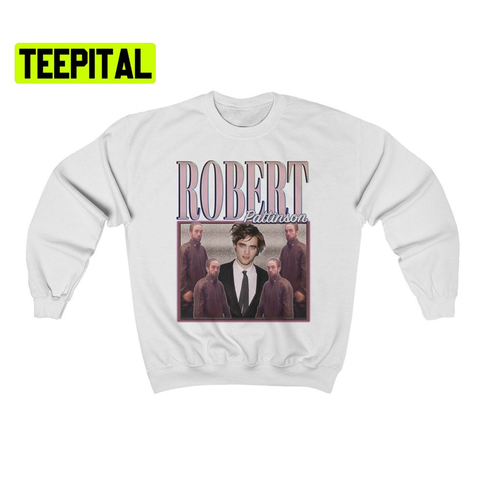 Robert Pattinson Meme Tracksuit Retro Vintage Art Unisex Sweatshirt Robert Pattinson Meme Tracksuit Retro Vintage Art Unisex Sweatshirt