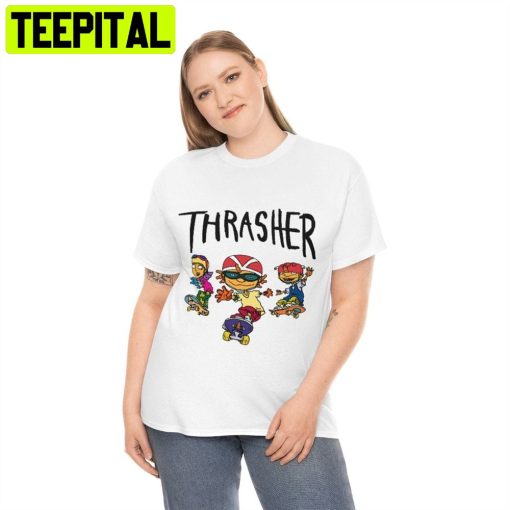 Rocket Power Thrasher Cartoon Skaters Unisex T-Shirt