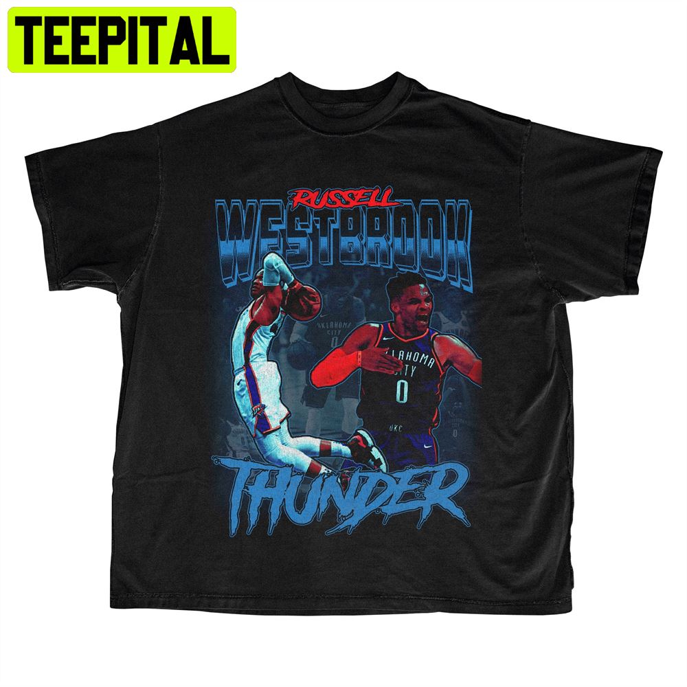 Russell Westbrook Okc Bootleg Grafisch Vintage Unisex T-Shirt Russell Westbrook Okc Bootleg Grafisch Vintage Unisex T-Shirt
