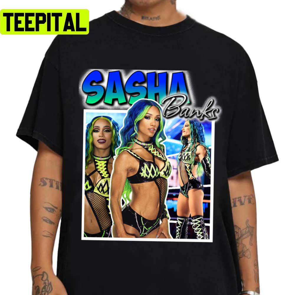 Sasha Banks Wwe Wrestling Women Champion Unisex T-Shirt Sasha Banks Wwe Wrestling Women Champion Unisex T-Shirt