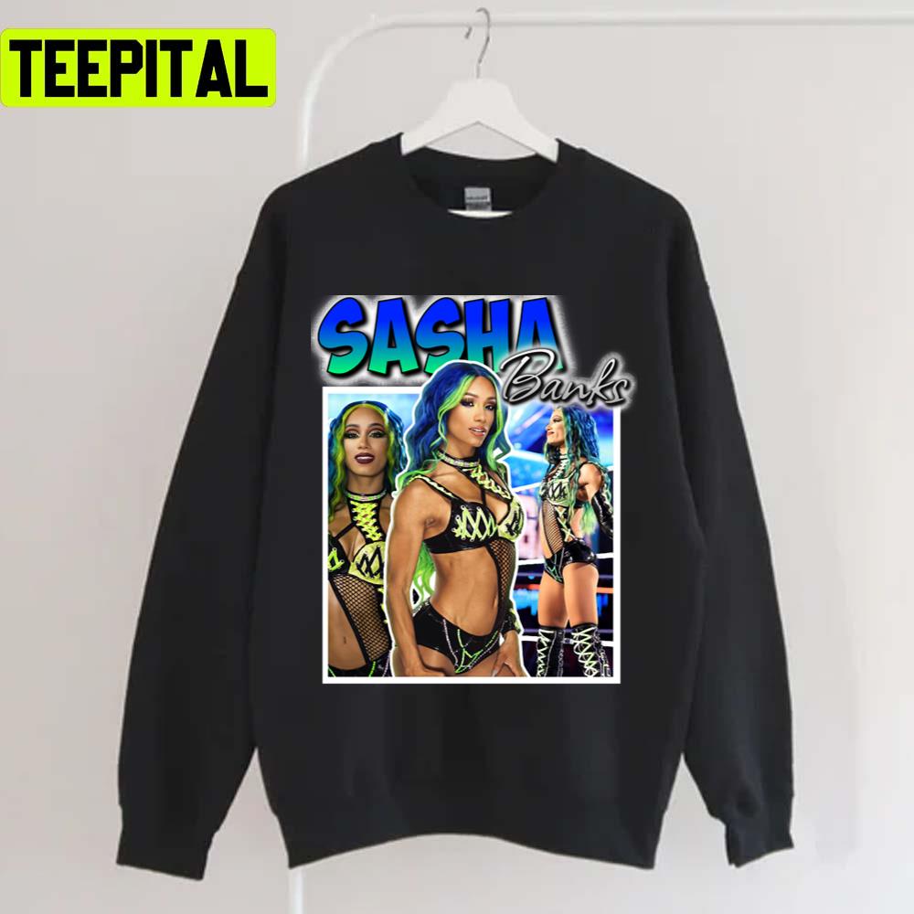 Sasha Banks Wwe Wrestling Women Champion Unisex T-Shirt Sasha Banks Wwe Wrestling Women Champion Unisex T-Shirt