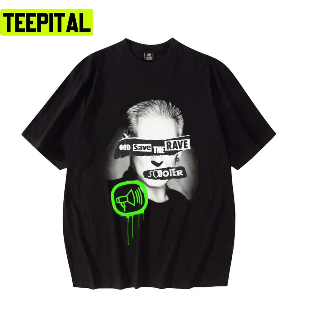 Save The Rave Scooter Techno Unisex T-Shirt Save The Rave Scooter Techno Unisex T-Shirt