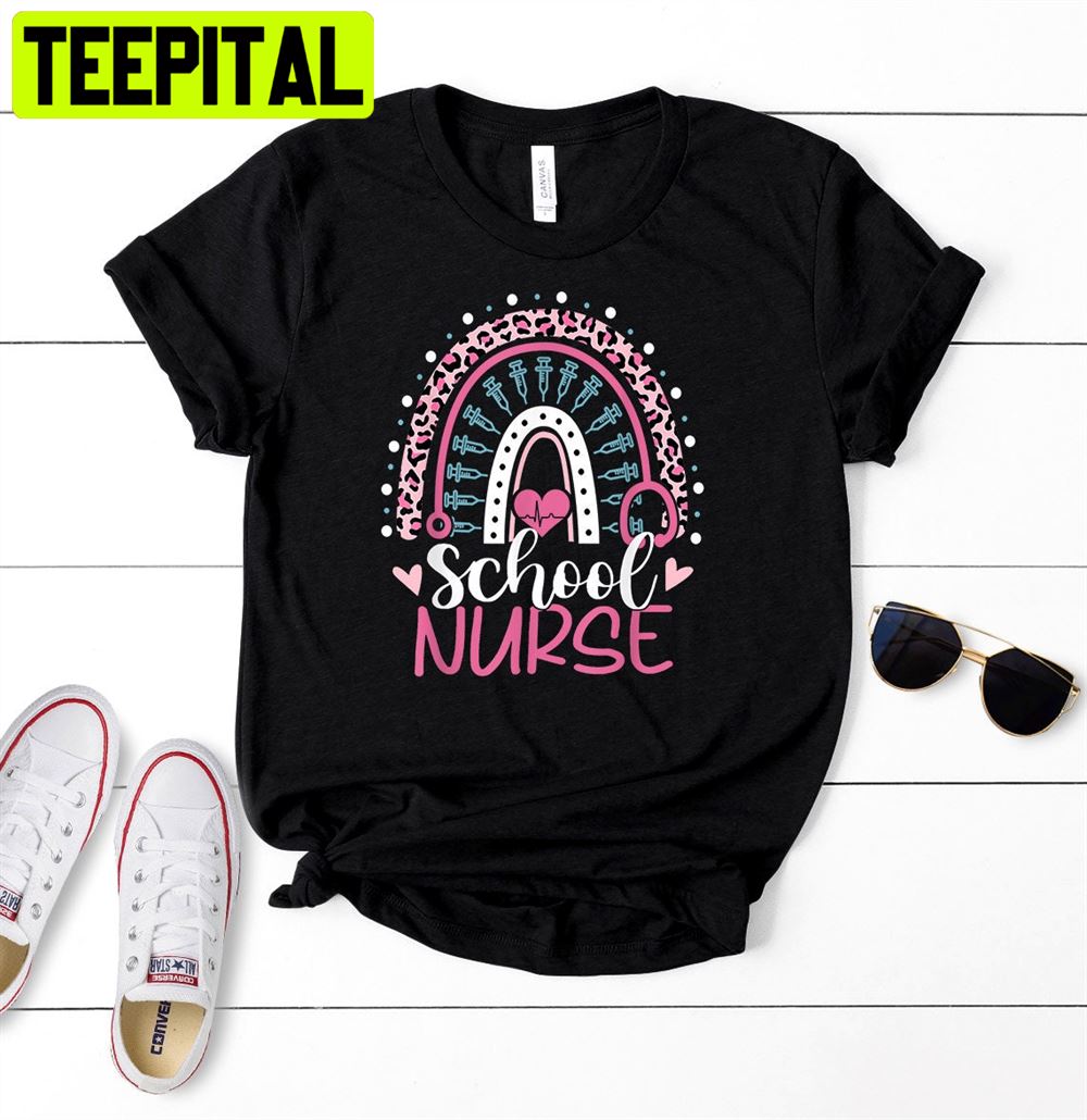 School Nurse Rainbow Unisex T-Shirt School Nurse Rainbow Unisex T-Shirt