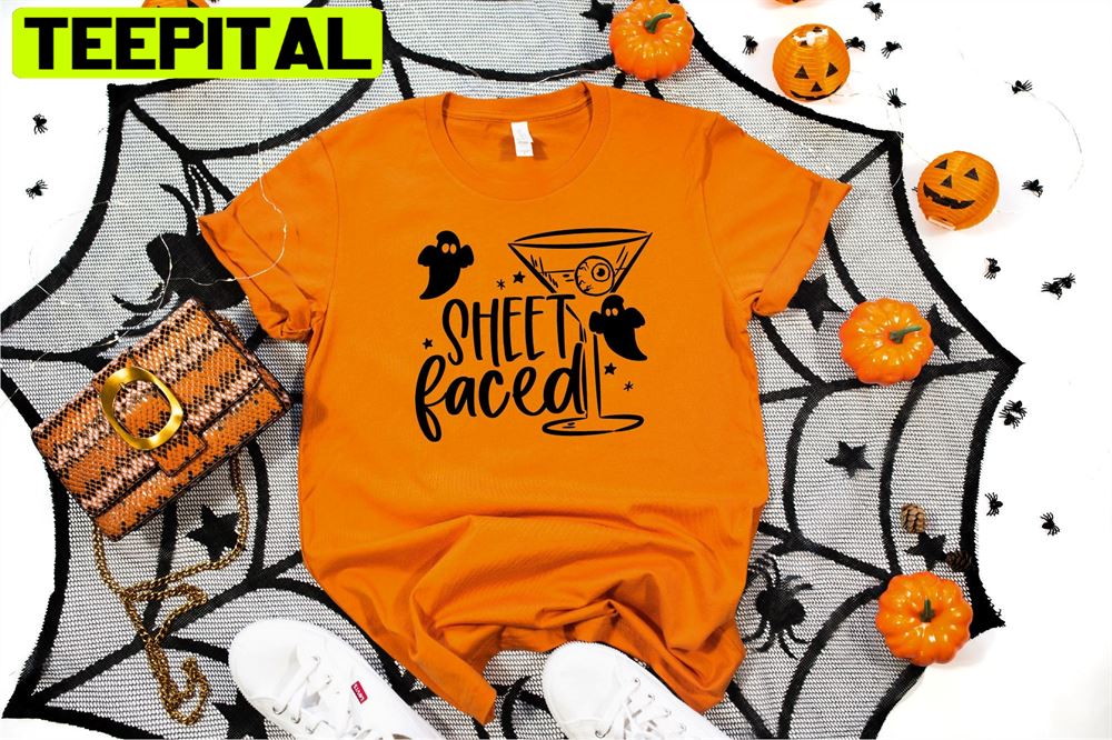 Sheet Faced Funny Halloween Unisex T-Shirt Sheet Faced Funny Halloween Unisex T-Shirt