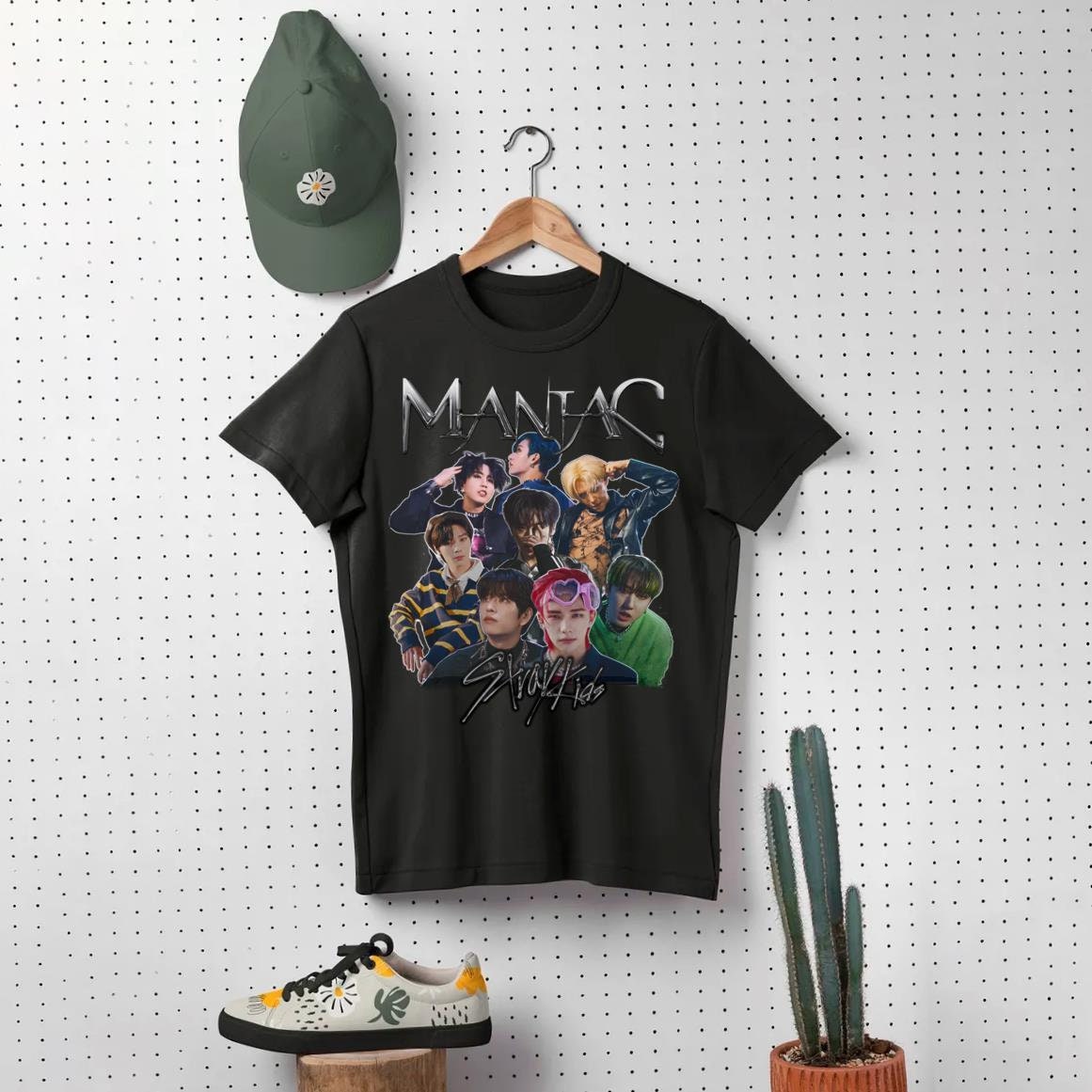 Skz Maniac Stray Kidshyunjin Skz Felix Changbin Bang Chan Seungmin T-Shirt Skz Maniac Stray Kidshyunjin Skz Felix Changbin Bang Chan Seungmin T-Shirt