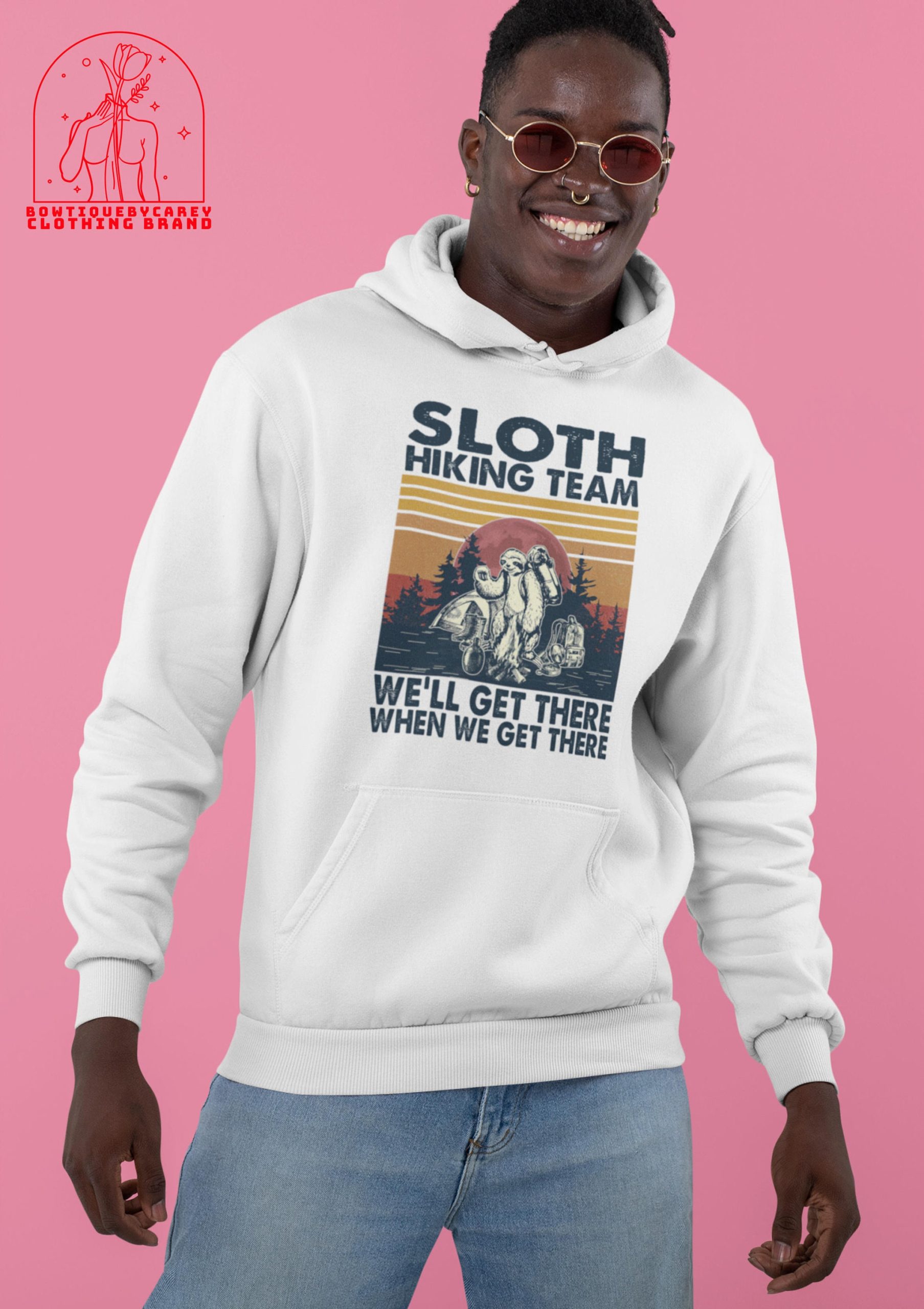 Sloth Hiking Team We'll Get There When We Get There Camping Sloth Unisex T-Shirt Sloth Hiking Team We'll Get There When We Get There Camping Sloth Unisex T-Shirt