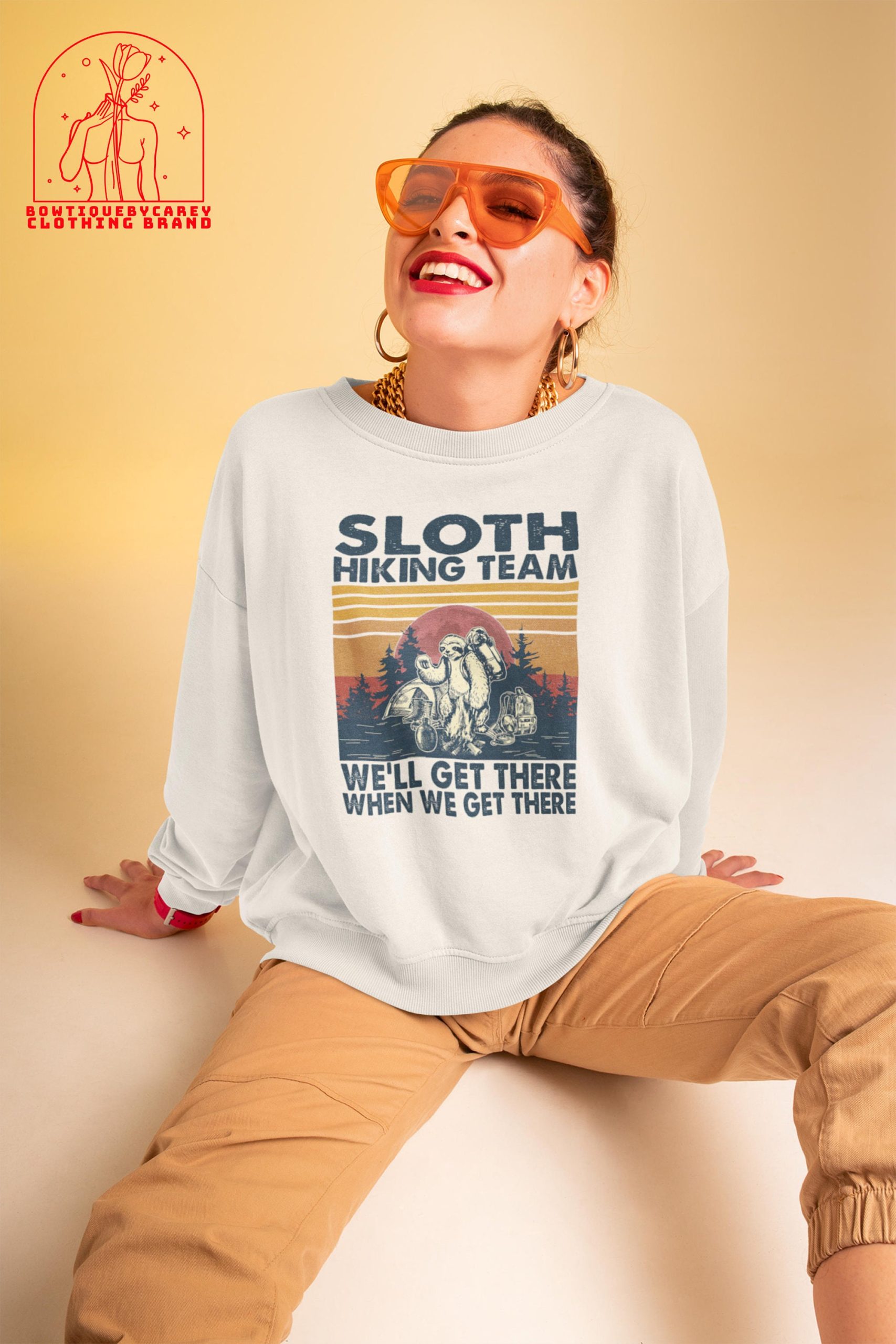 Sloth Hiking Team We'll Get There When We Get There Camping Sloth Unisex T-Shirt Sloth Hiking Team We'll Get There When We Get There Camping Sloth Unisex T-Shirt