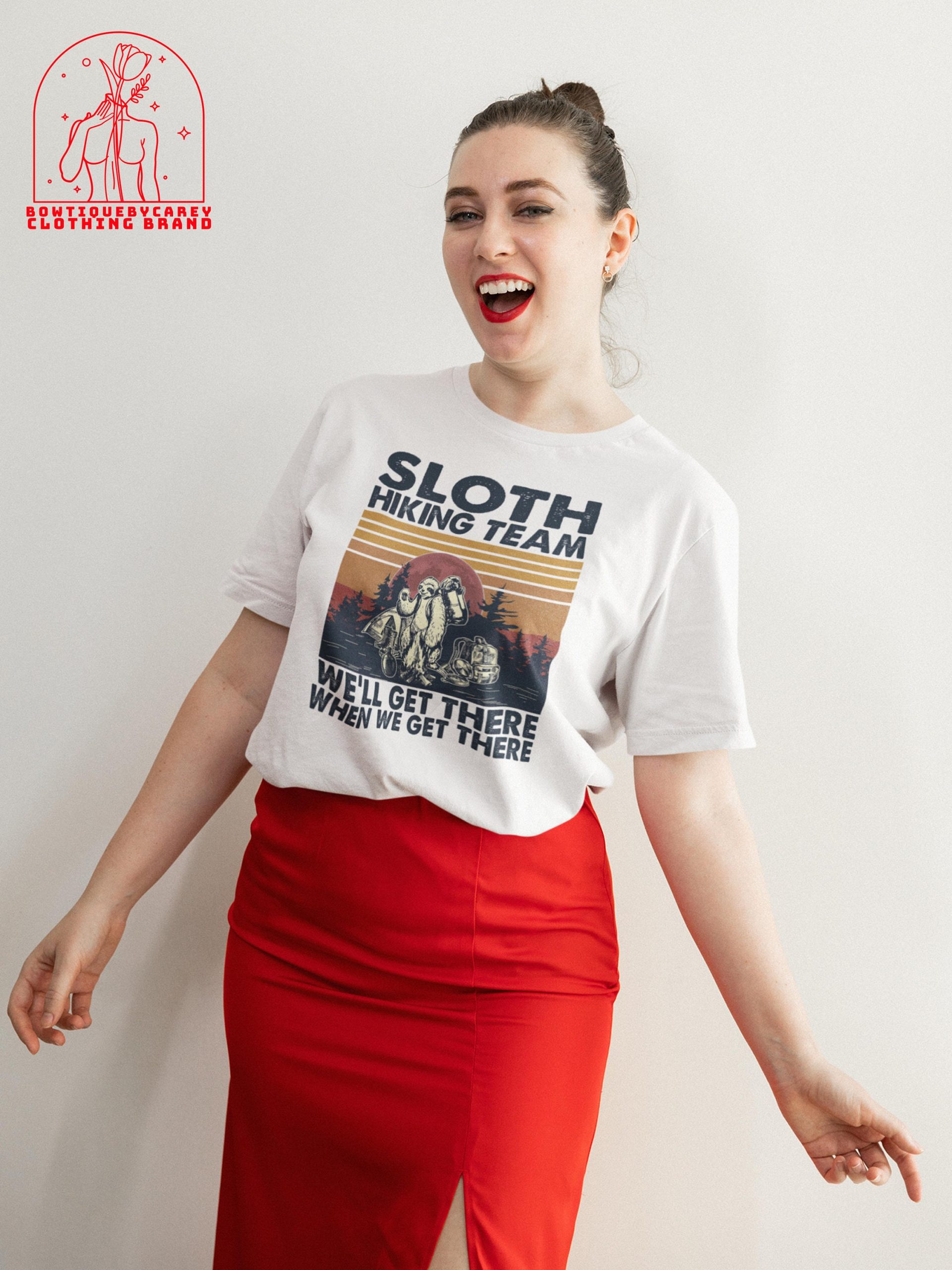 Sloth Hiking Team We'll Get There When We Get There Camping Sloth Unisex T-Shirt Sloth Hiking Team We'll Get There When We Get There Camping Sloth Unisex T-Shirt