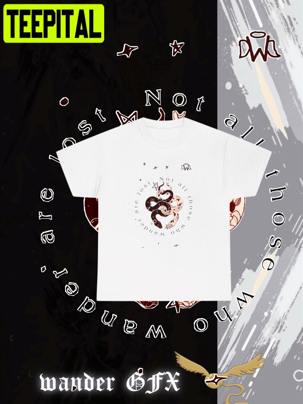 Snakes And Stars Wander Unisex T-Shirt Snakes And Stars Wander Unisex T-Shirt