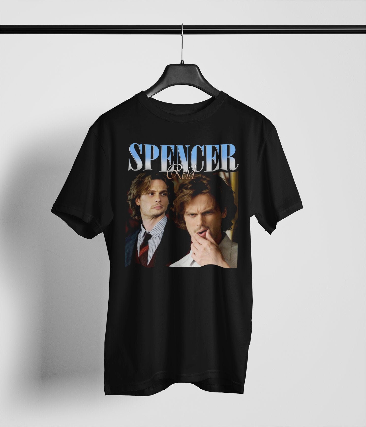 Spencer Reid Movie Inspired 90s Bootleg Rap Old School Unisex T-Shirt Spencer Reid Movie Inspired 90s Bootleg Rap Old School Unisex T-Shirt