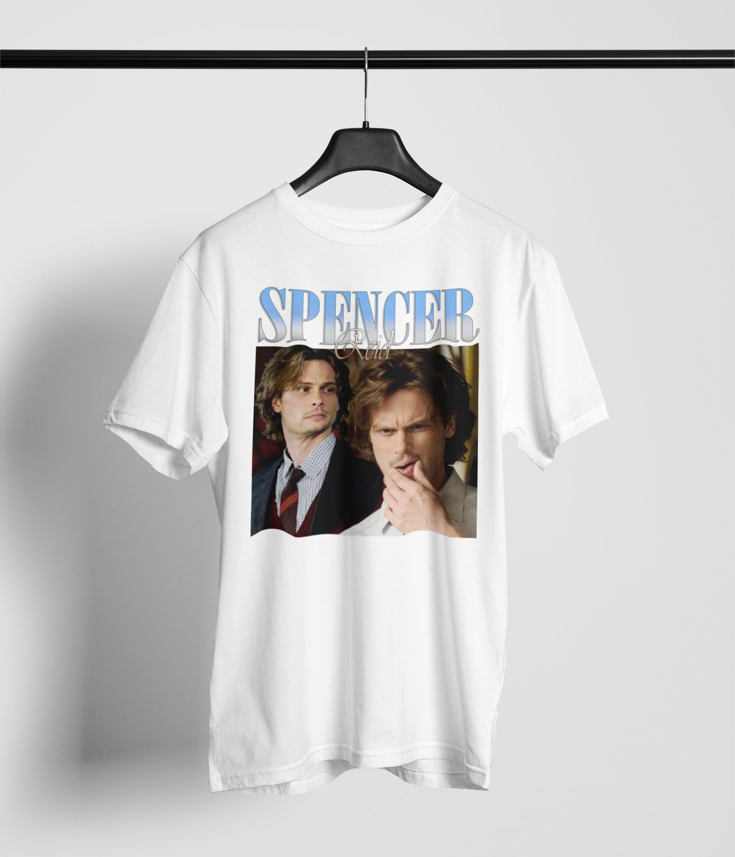 Spencer Reid Movie Inspired 90s Bootleg Rap Old School Unisex T-Shirt Spencer Reid Movie Inspired 90s Bootleg Rap Old School Unisex T-Shirt