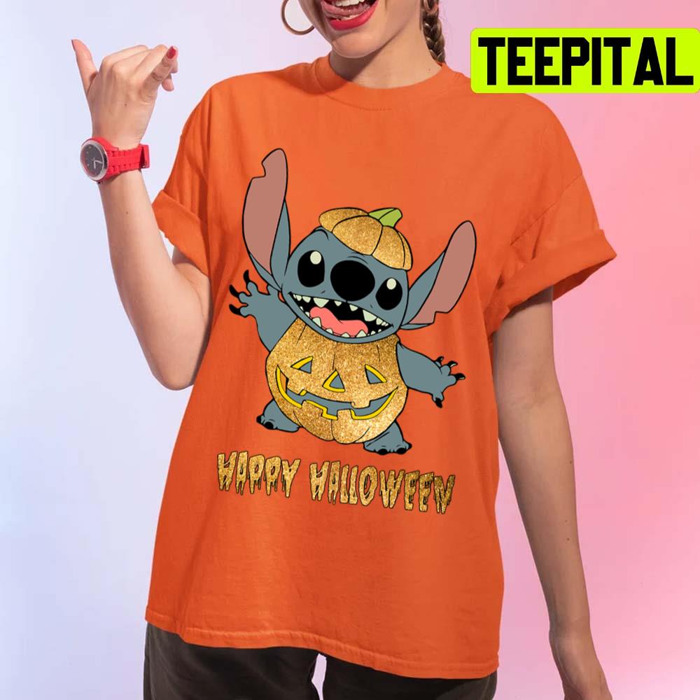 Stitch Vintage Vacation Happy Halloween Unisex T-Shirt Stitch Vintage Vacation Happy Halloween Unisex T-Shirt