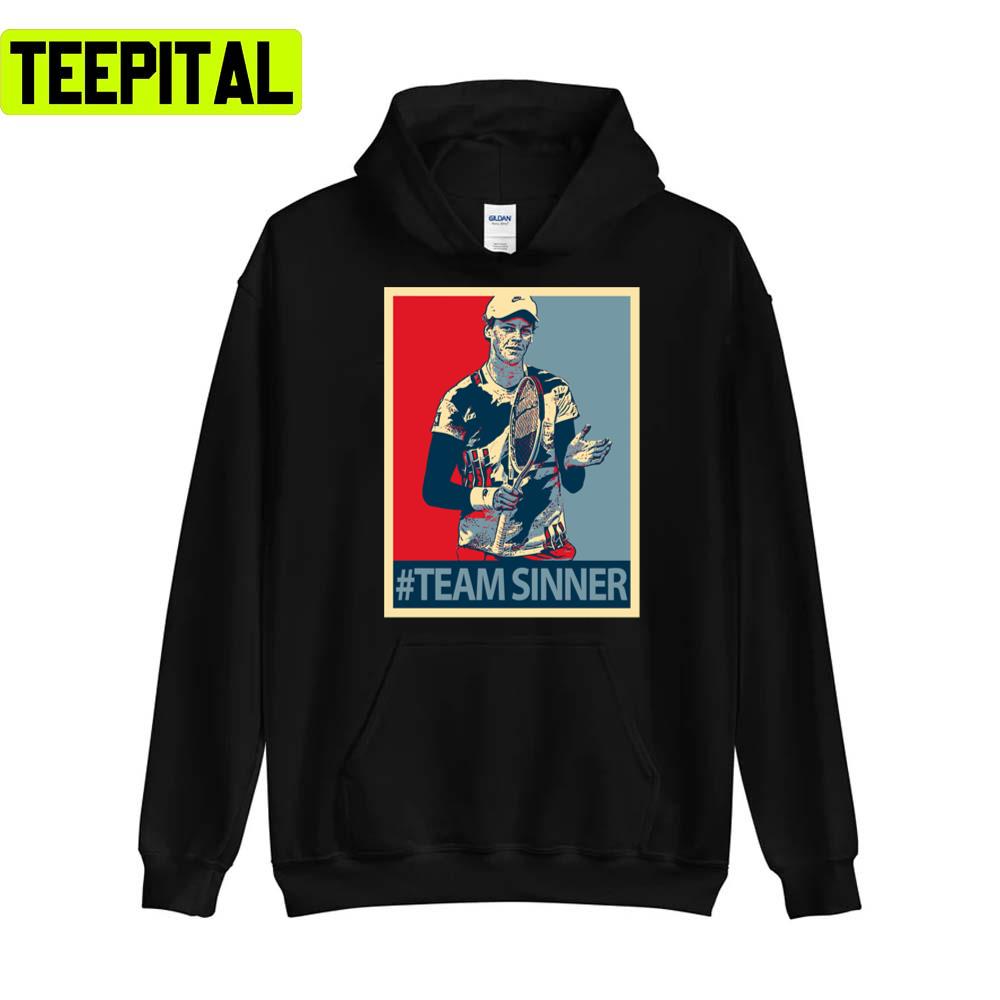 Team Sinner Tennis Jannik Sinner Unisex T-Shirt Team Sinner Tennis Jannik Sinner Unisex T-Shirt