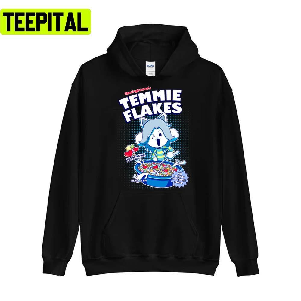 Temmie Flakes Undertale Graphic Unisex T-Shirt Temmie Flakes Undertale Graphic Unisex T-Shirt