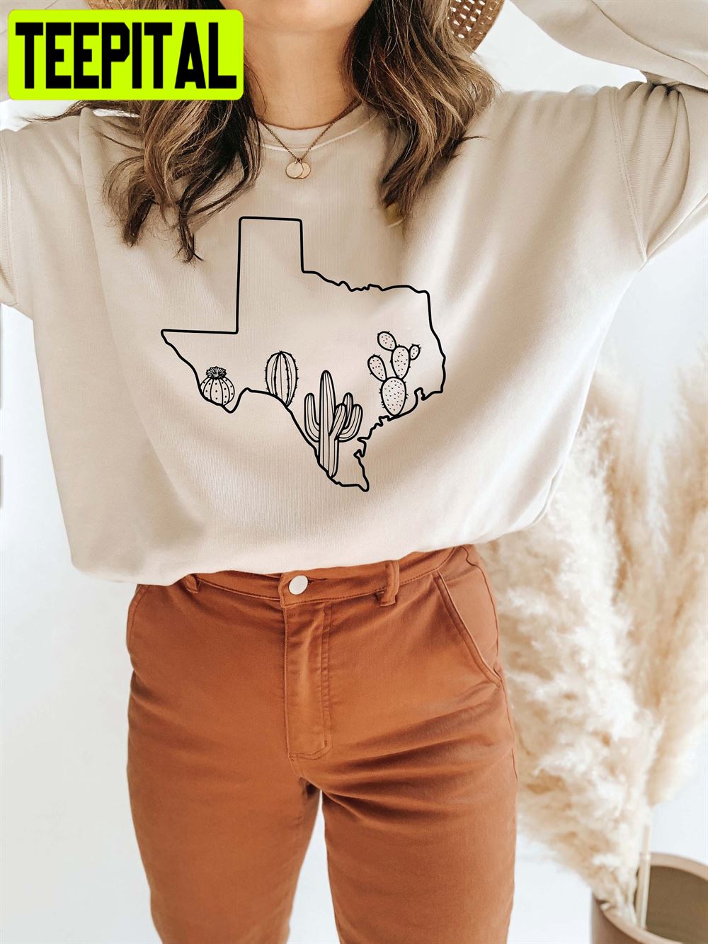 Texas Home Art Design Unisex Sweatshirt Texas Home Art Design Unisex Sweatshirt