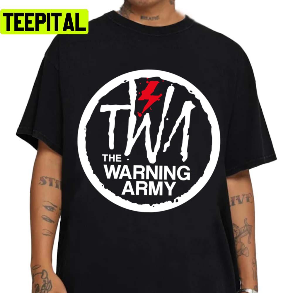 Text Art Design The Warning Is A Mexican Rock Unisex T-Shirt Text Art Design The Warning Is A Mexican Rock Unisex T-Shirt