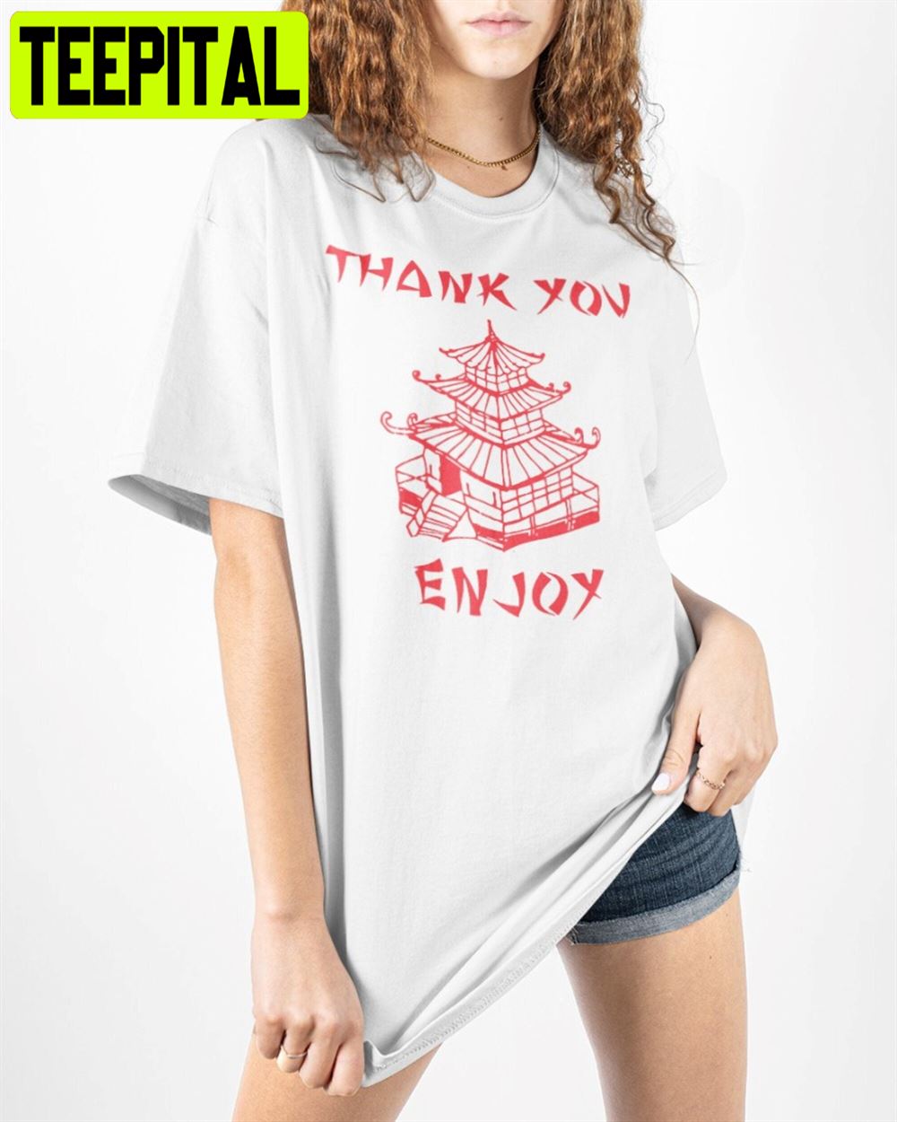 Thank You Enjoy Chinese Unisex T-Shirt Thank You Enjoy Chinese Unisex T-Shirt