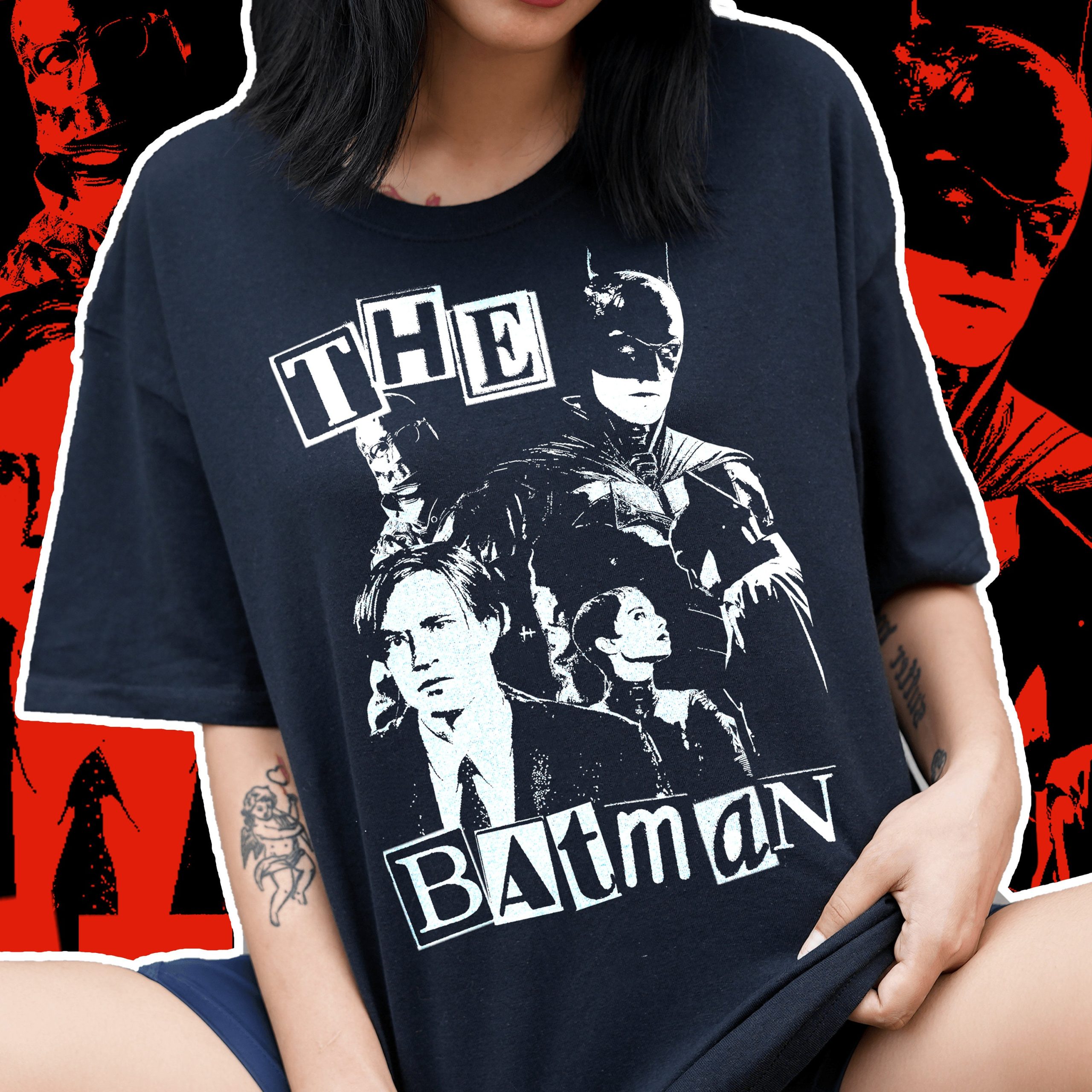 The Batman 2022 Y2k Retro Aesthetic Graphic Unisex T-Shirt The Batman 2022 Y2k Retro Aesthetic Graphic Unisex T-Shirt