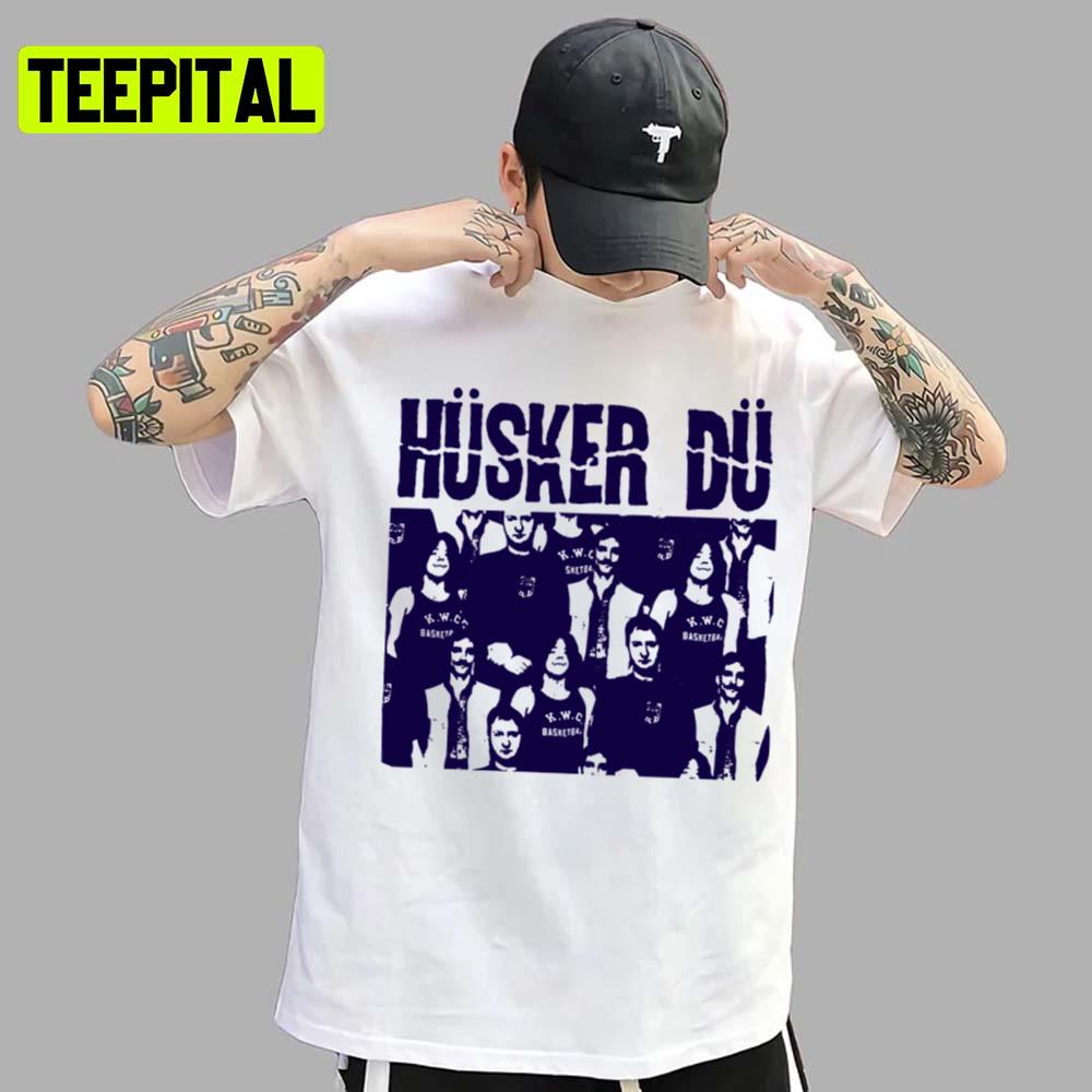 The Blue Stencil Husker Du Unisex T-Shirt The Blue Stencil Husker Du Unisex T-Shirt