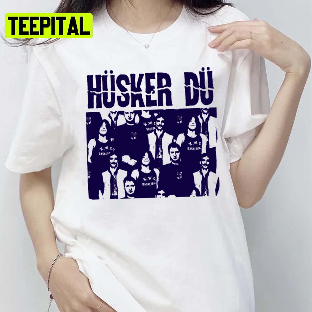 The Blue Stencil Husker Du Unisex T-Shirt The Blue Stencil Husker Du Unisex T-Shirt