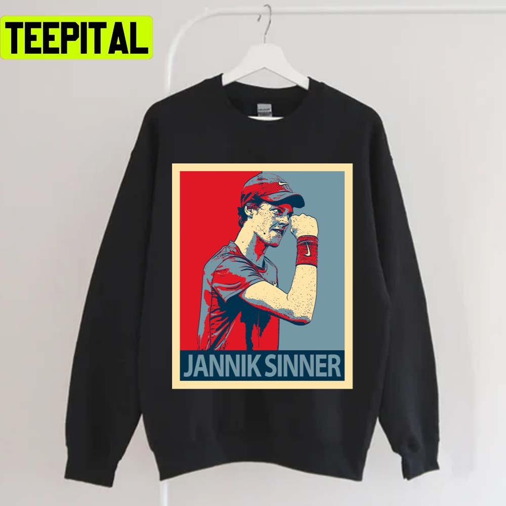 The Champion Moment Jannik Sinner Unisex T-Shirt The Champion Moment Jannik Sinner Unisex T-Shirt
