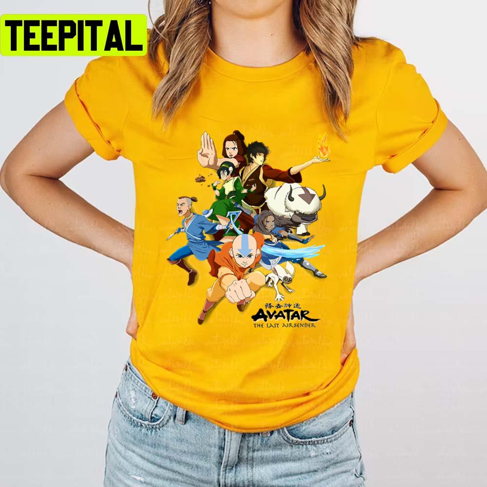 The Gaang Avatar The Last Airbender Unisex T-Shirt The Gaang Avatar The Last Airbender Unisex T-Shirt