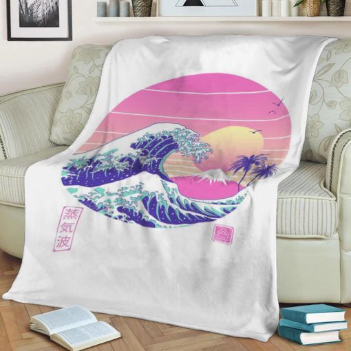 The Great Vaporwave Best Seller Fleece Blanket Throw Blanket Gift The Great Vaporwave Best Seller Fleece Blanket Throw Blanket Gift