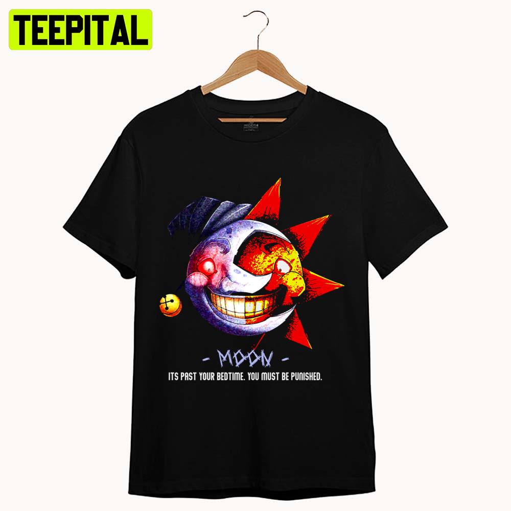 The Mixed Face Moondrop And Sundrop Fnaf Security Breach Unisex T-Shirt The Mixed Face Moondrop And Sundrop Fnaf Security Breach Unisex T-Shirt