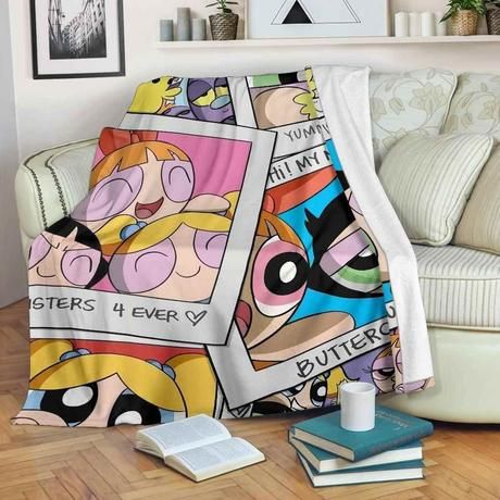 The Powerpuff Girls Fleece Blanket Throw Blanket Gift The Powerpuff Girls Fleece Blanket Throw Blanket Gift