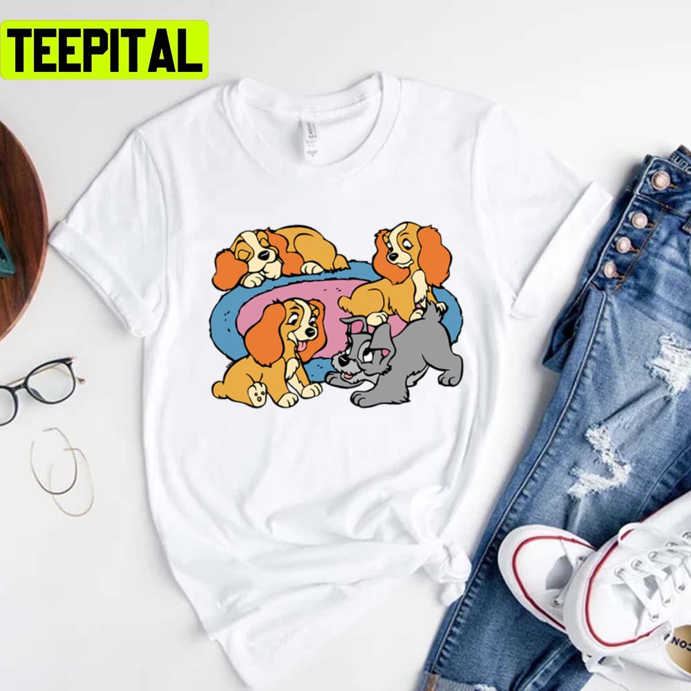 The Pupies Lady And The Tramp Unisex T-Shirt The Pupies Lady And The Tramp Unisex T-Shirt