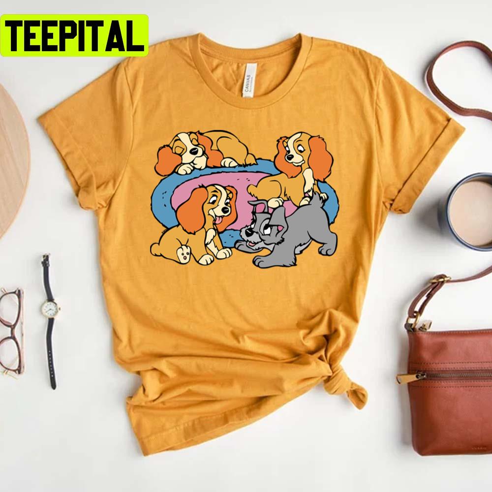 The Pupies Lady And The Tramp Unisex T-Shirt The Pupies Lady And The Tramp Unisex T-Shirt