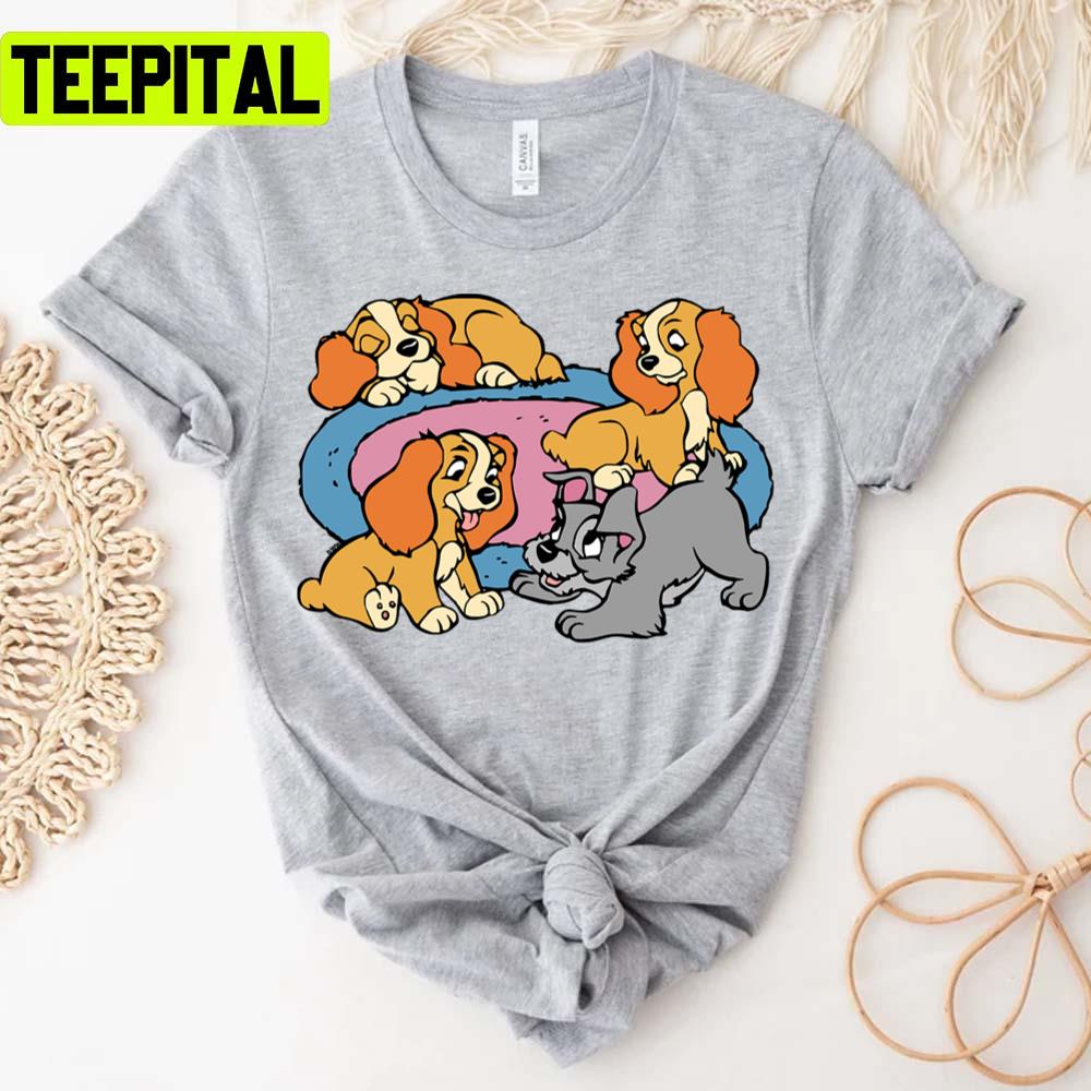 The Pupies Lady And The Tramp Unisex T-Shirt The Pupies Lady And The Tramp Unisex T-Shirt