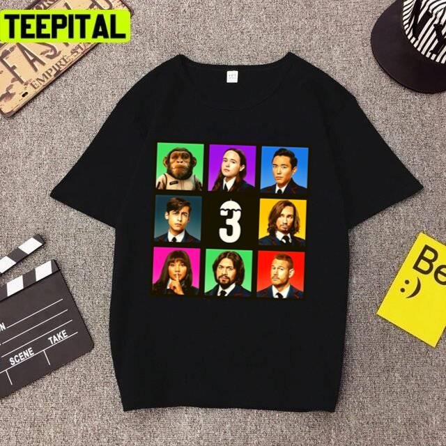 The Season 3 All Members Umbrella Academy Sparrow Academy Unisex T-Shirt The Season 3 All Members Umbrella Academy Sparrow Academy Unisex T-Shirt