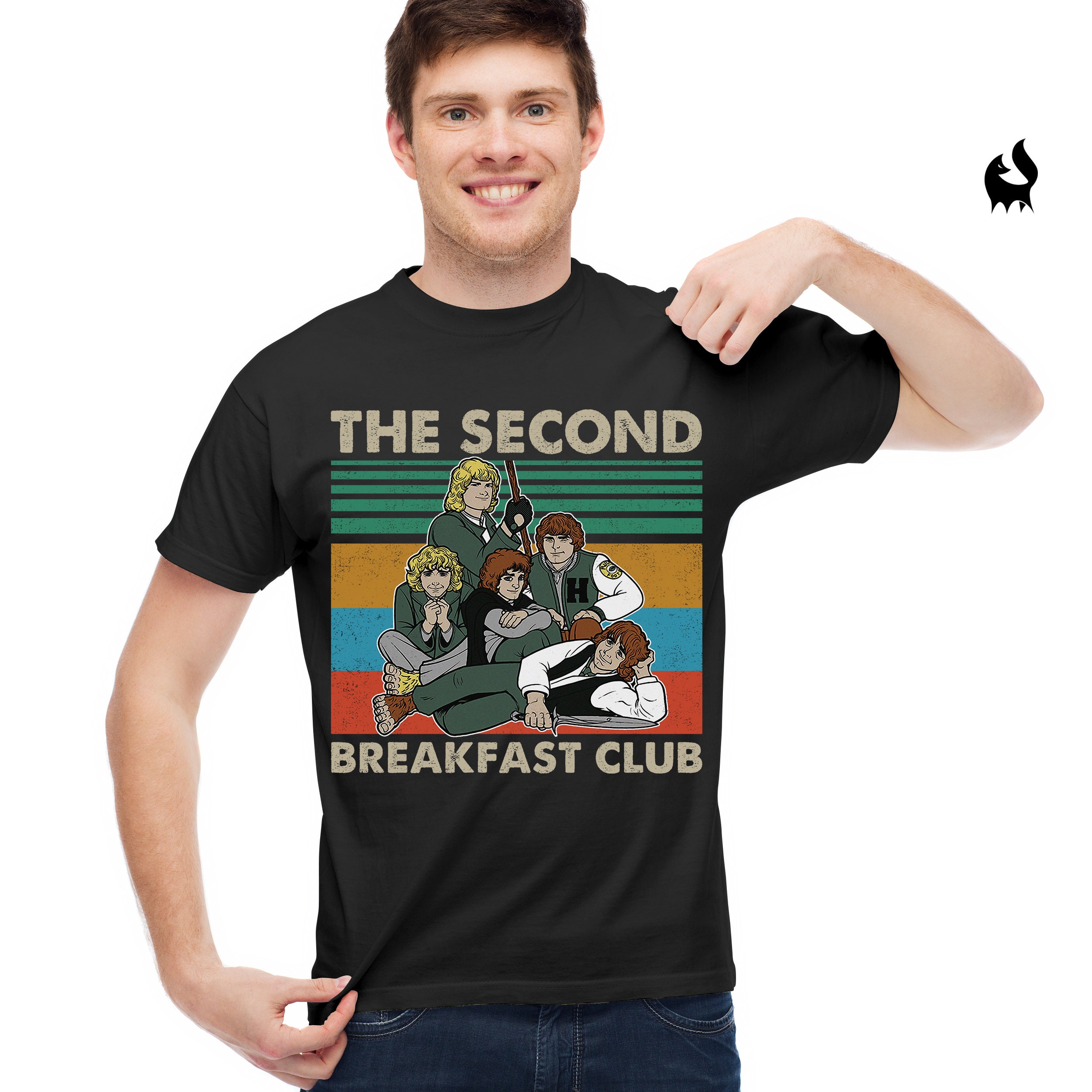 The Second Breakfast Club Lotr Hobbit Retro Vintage Unisex T-Shirt The Second Breakfast Club Lotr Hobbit Retro Vintage Unisex T-Shirt
